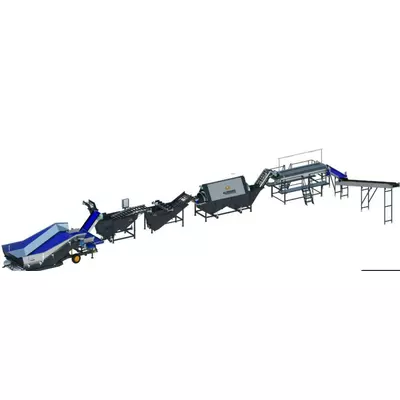 Промислова лінія мийки картоплі